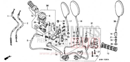 COMMUTATEUR/CABLE CB500Y de 2000